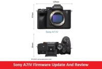 Sony A7IV Firmware Update And Review