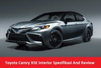 Toyota Camry XSE Interior Spesifikasi And Review