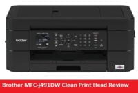 Brother MFC-j491DW Clean Print Head Review