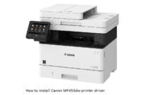 How to install Canon MF453dw printer driver