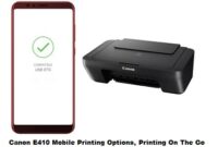 Canon E410 Mobile Printing Options, Printing On The Go